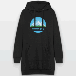 Sukienka/bluza damska z kapturem "Kocham góry"